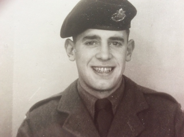 Aged 18 yrs, in his National Service uniform